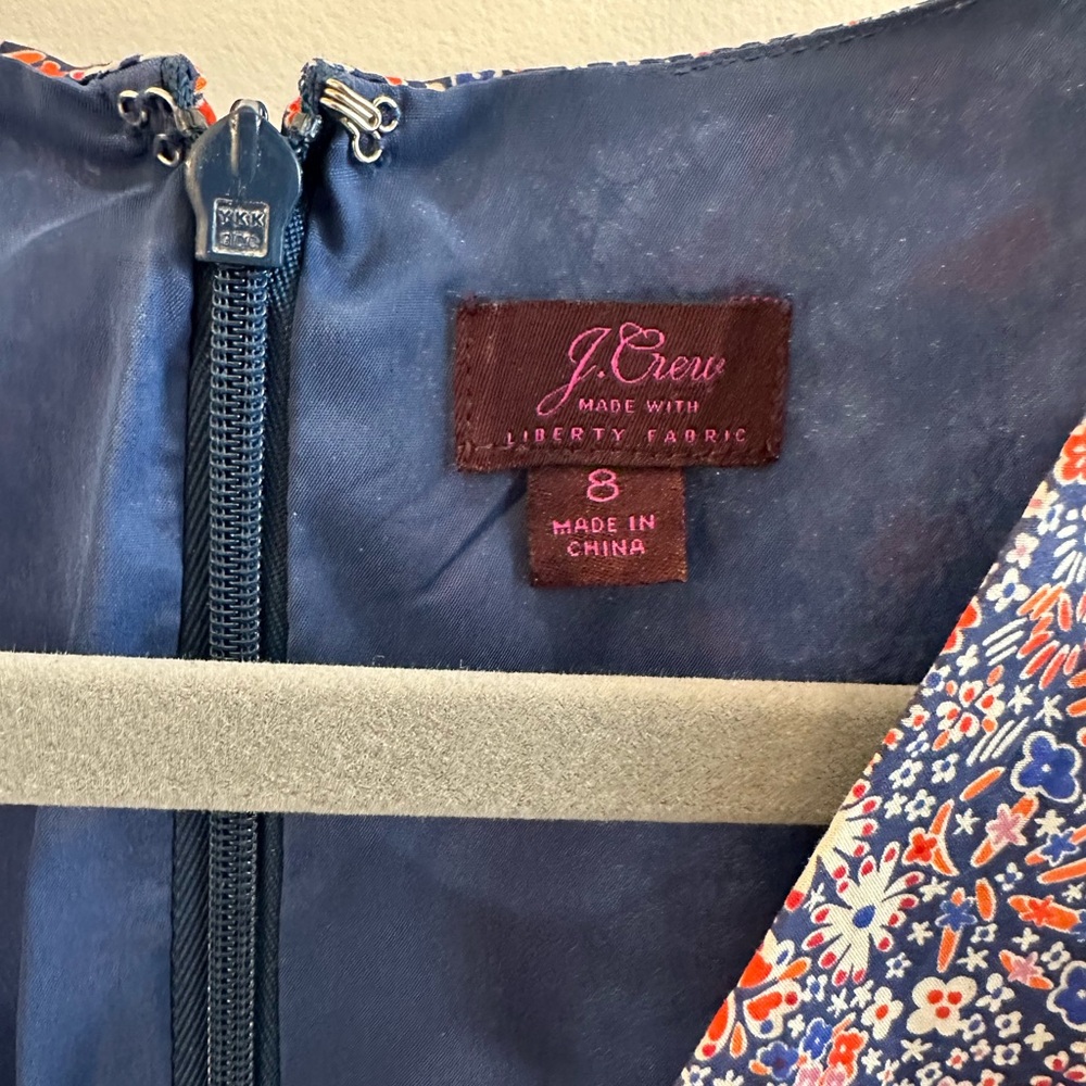 JCrew Liberty floral dress SZ 8 worn once - Picture 6 of 6
